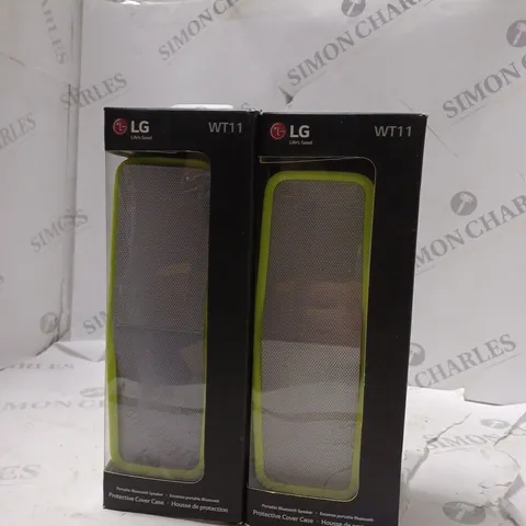 BOXED 2 X LG PORTABLE BLUETOOTH SPEAKER PROTECTIVE COVER CASE