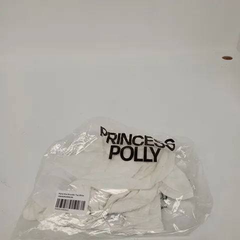 PRINCESS POLLY KLYNE ONE-SHOULDER TOP WHITE β UK8