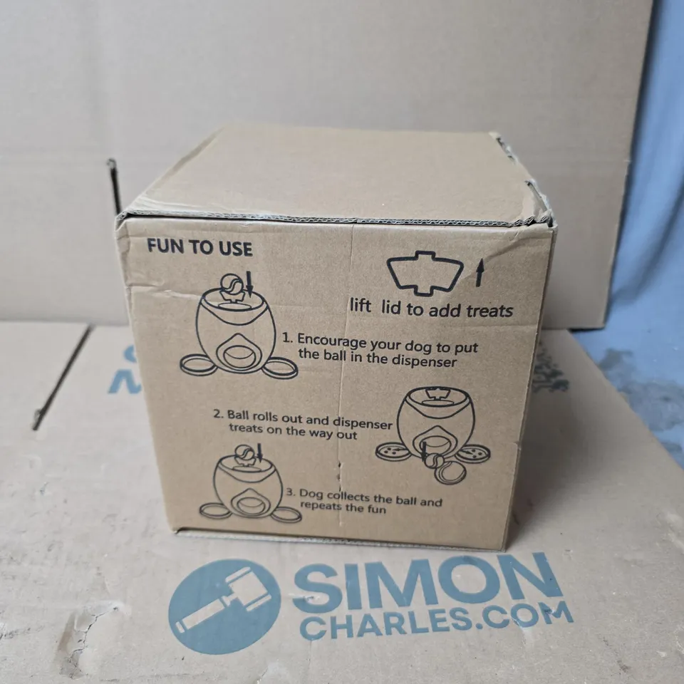 FETCH & TREAT TREAT DISPENSER – DOG TOY (BOXED)