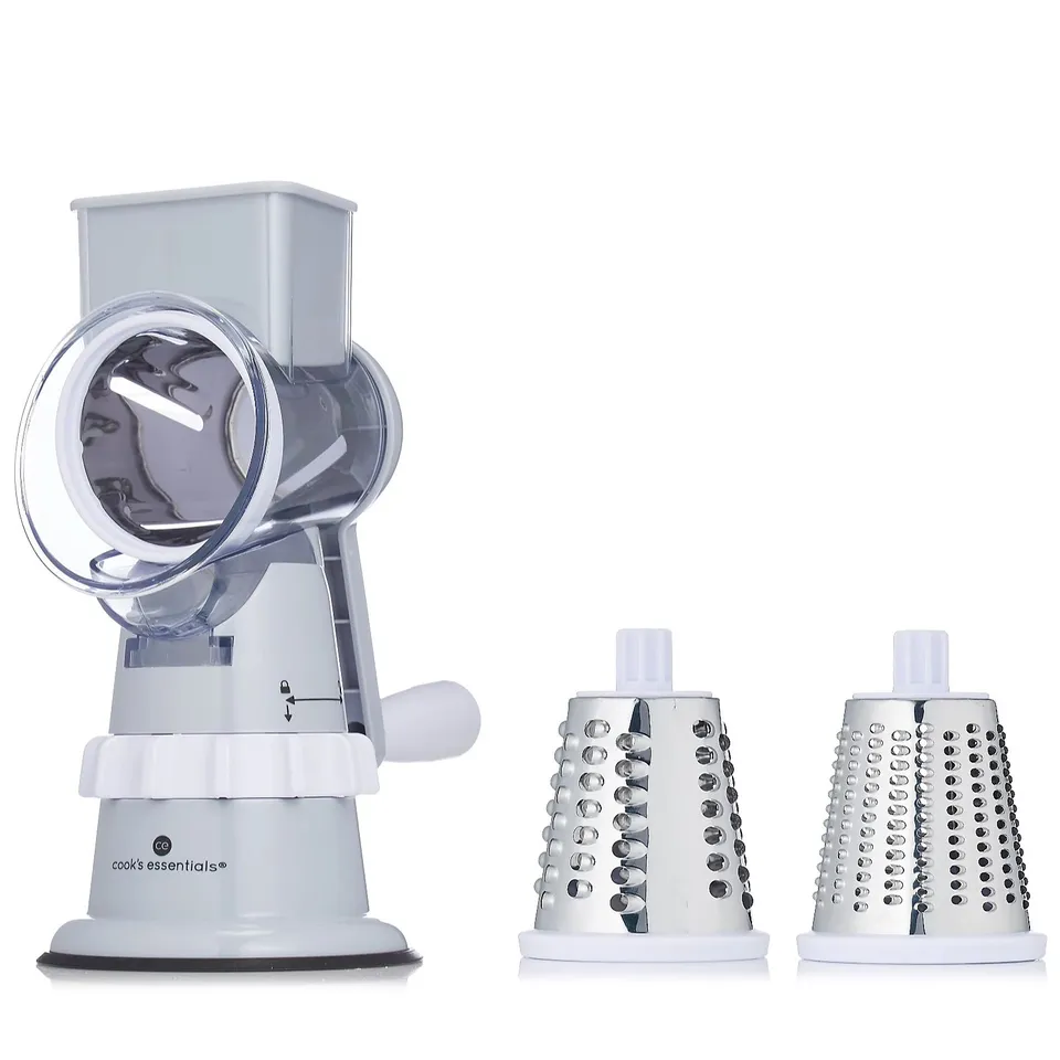 COOK'S ESSENTIALS SPEED GRATER & SLICER WITH SUCTION BASE