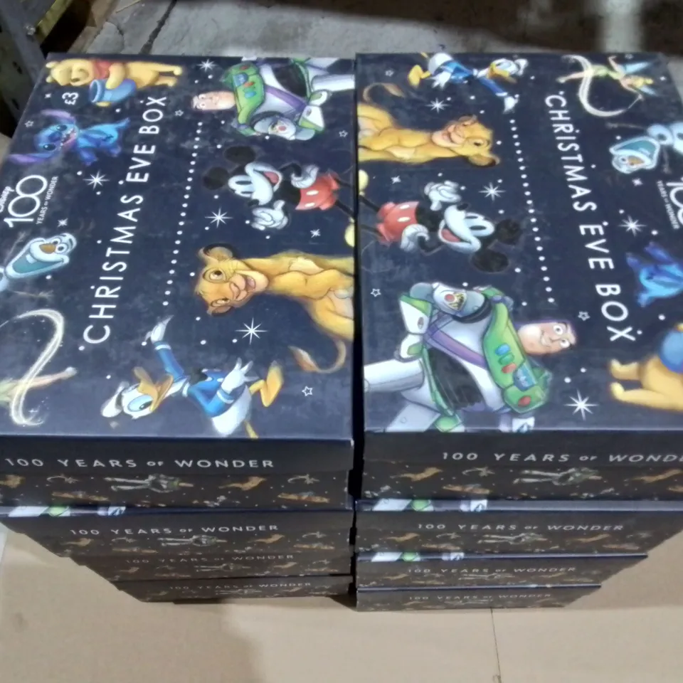 LOT OF 8 DISNEY 100 YEARS CHRISTMAS EVE BOXES
