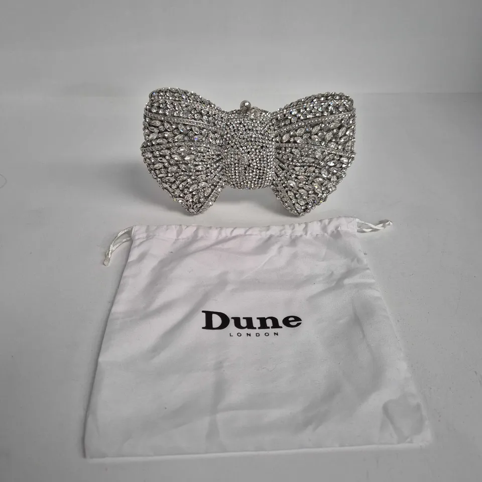 DUNE LONDON CRYSTAL BOW BAG