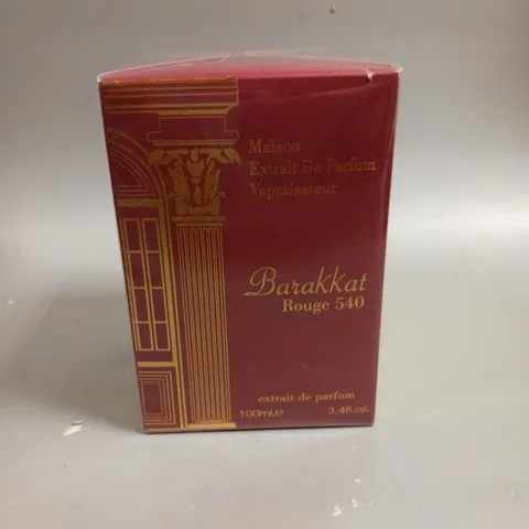 BOXED AND SEALED MAISON EXTRAIT DE PARFUM BARAKKAT ROUGE 540 EXTRAIT DE PARFUM 100ML