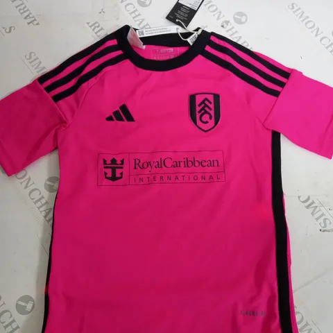FULHAM FC PINK FOOTBALL SHIRT-7/8Y