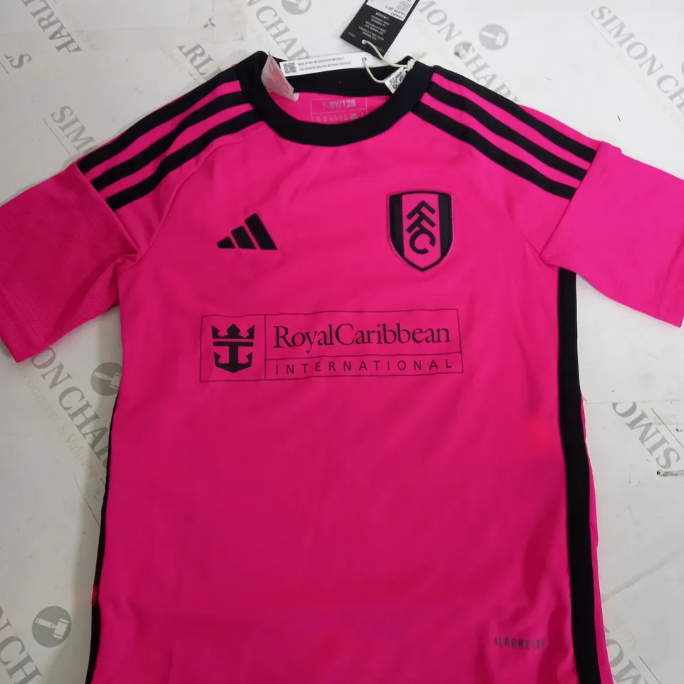 FULHAM FC PINK FOOTBALL SHIRT-7/8Y