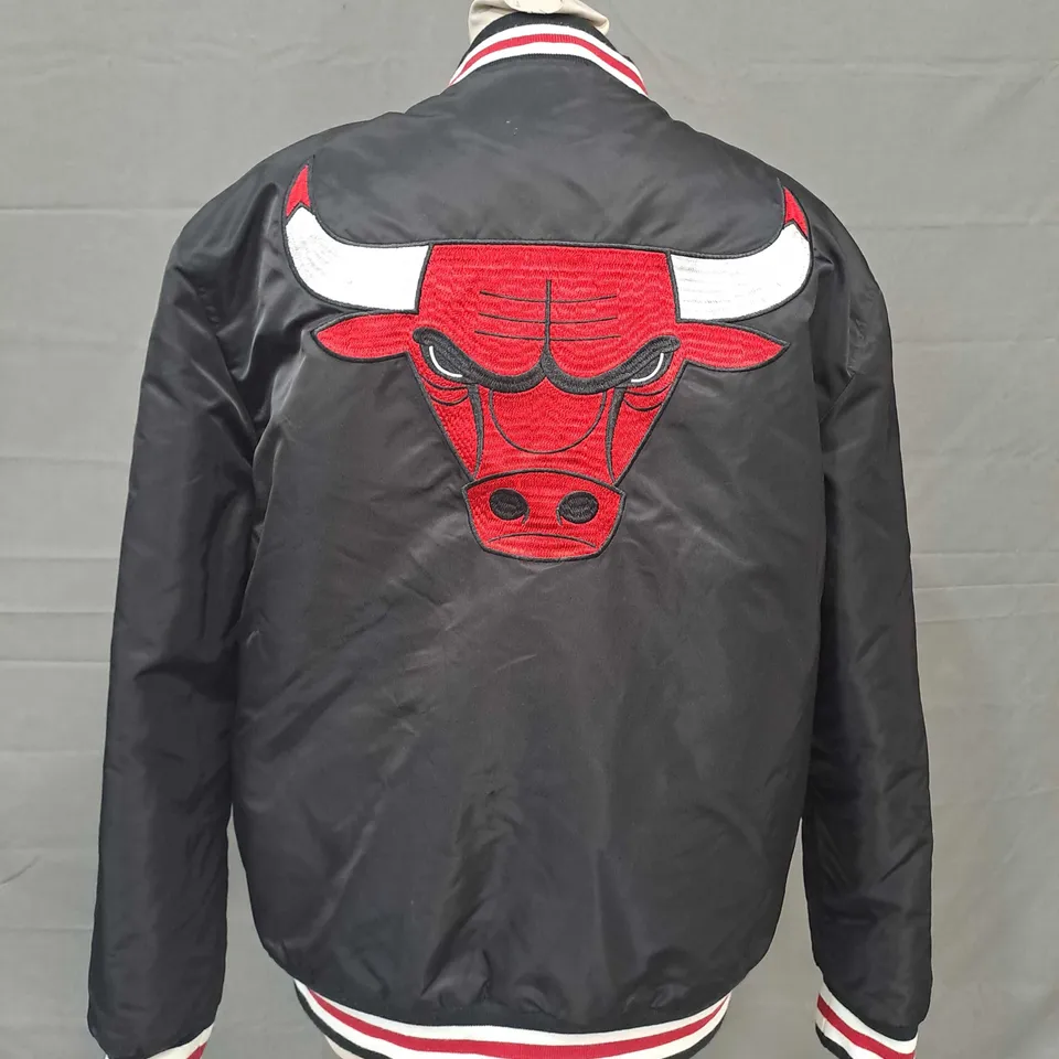 NBA CHICAGO BULLS JACKET IN BLACK SIZE SMALL