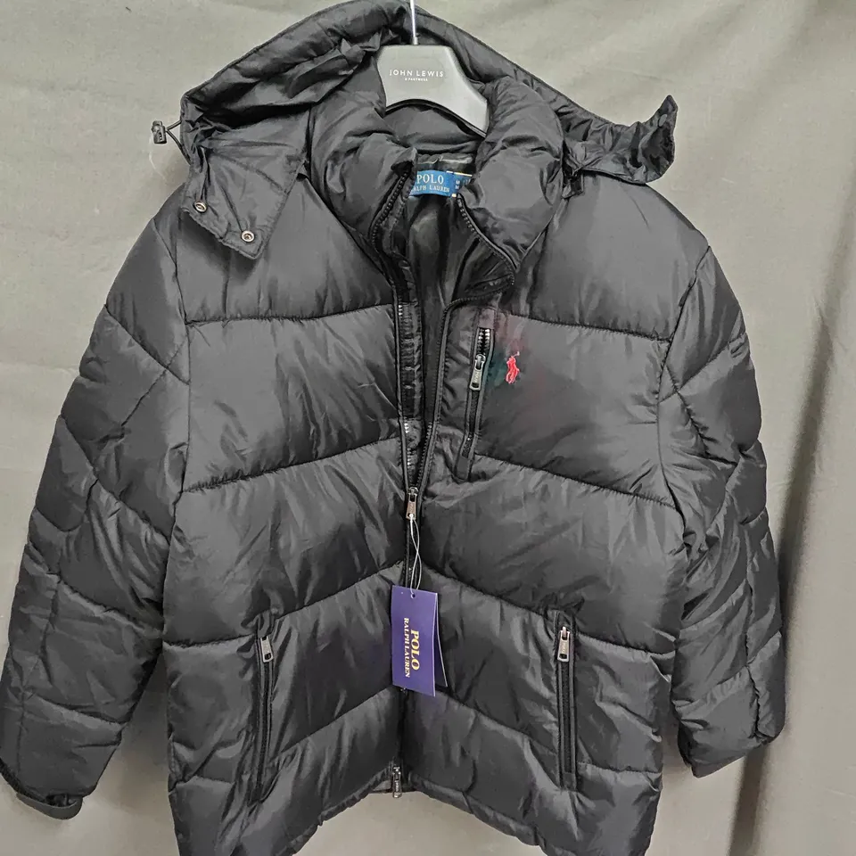 POLO RALPH LAUREN BLACK PUFFER JACKET – MEN'S M