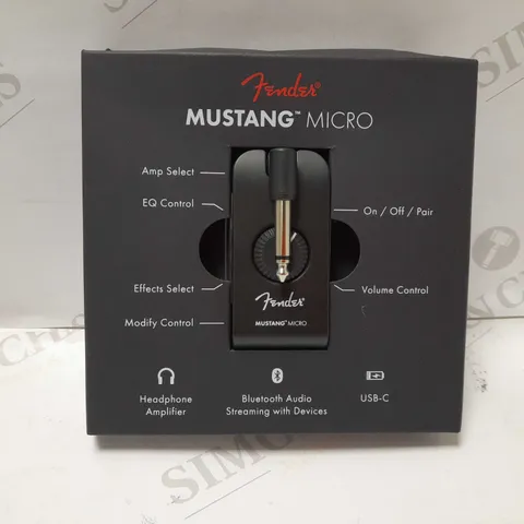 FENDER MUSTANG MICRO AMPLIFIER - THE ULTIMATE ALL-IN-ONE PERSONAL HEADPHONE AMPLIFIER
