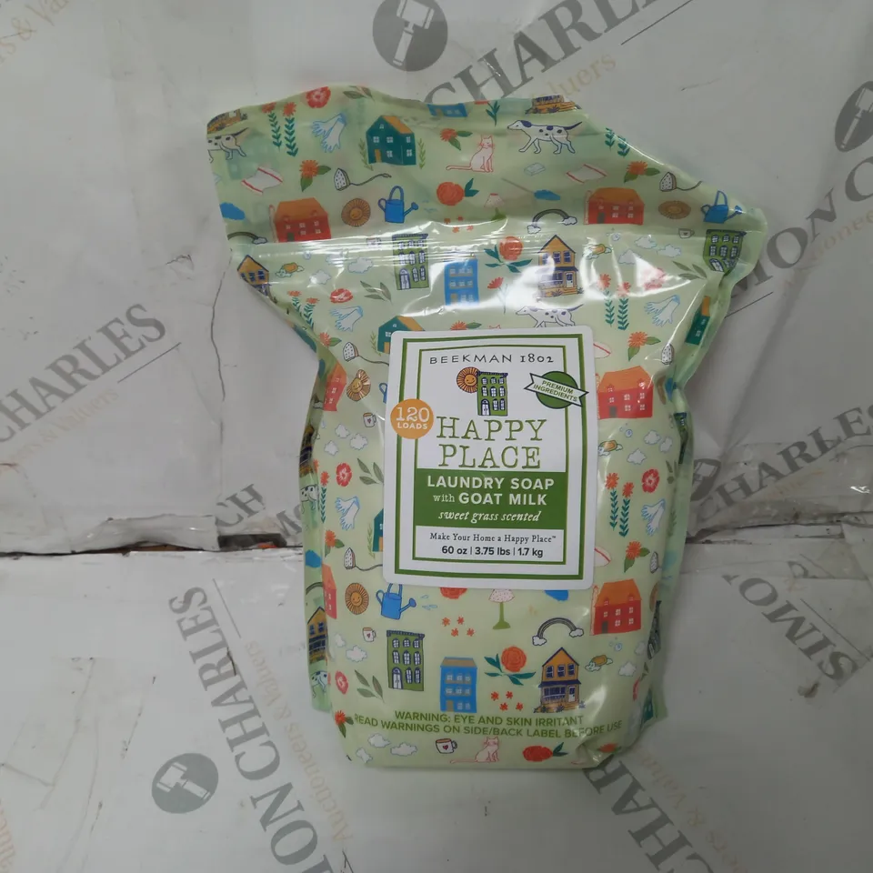BEEKMAN HAPPY PLACE LAUNDRY SOAP WITH GOAT MILK (60 OZ/1.7KG)