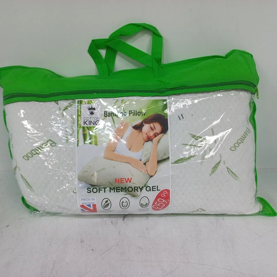 COTTON KING SOFT MEMORY FOAM BAMBOO PILLOW