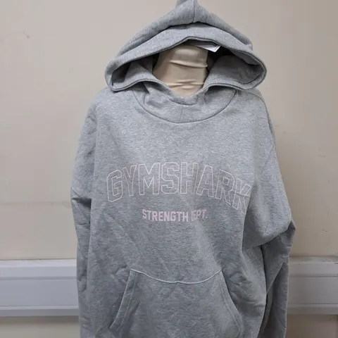 MEDIUM LIGHT GREY GYMSHARK HOODIE 