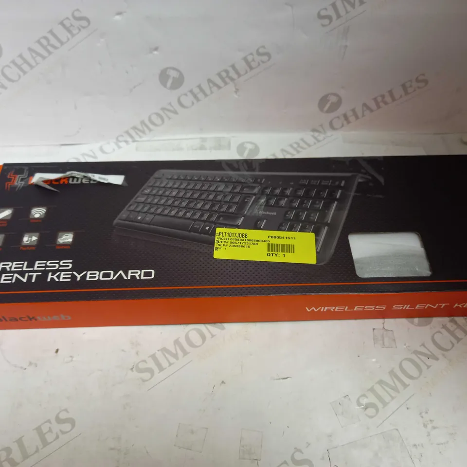 BLACKWEB WIRELESS SILENT KEYBOARD 