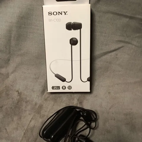 BOXED SONY WI-C100 IN EAR HEADPHONES 