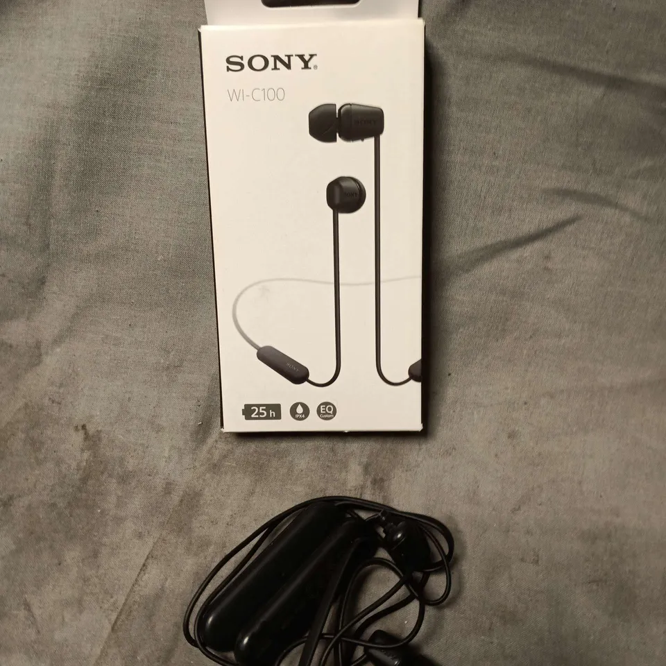 BOXED SONY WI-C100 IN EAR HEADPHONES 