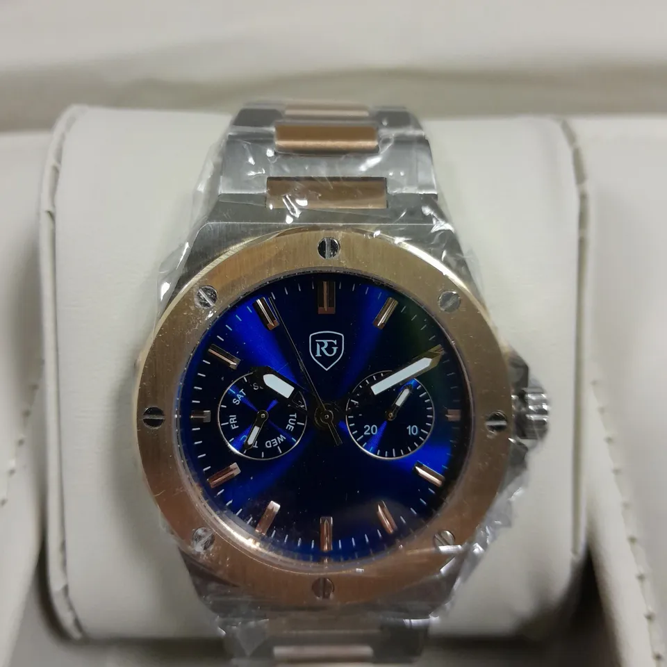 BOXED RAYMOND GAUDIN SUB DIAL RG300 WATCH IN ROSE GOLD 