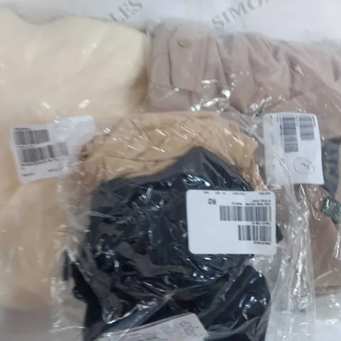 BOX OF ASSORTED ITEMS TO INCLUDE - MILNO TROUSERS - JACKET - JOCKEY SKIMMERS
