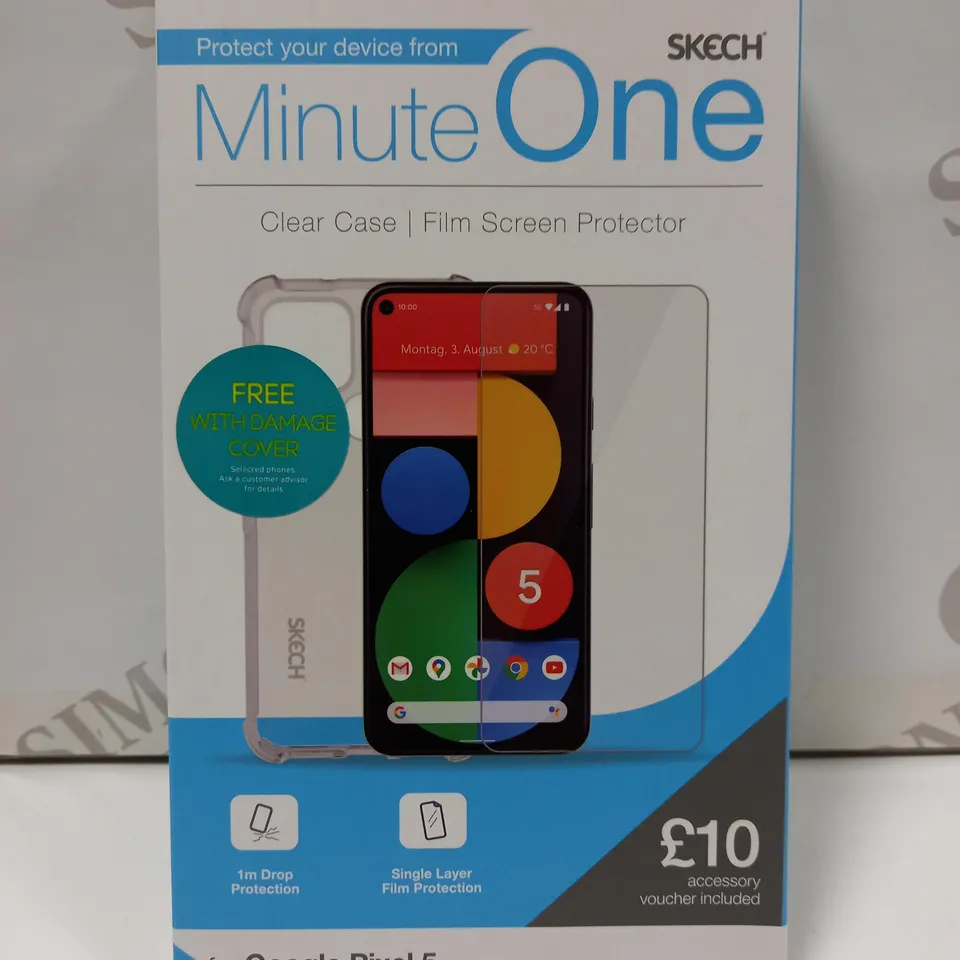 BOX OF APPROX 30 SKECH MINUTE ONE PHONE CASE AND SCREEN PROTECTOR FOR ASSORTED PHONES