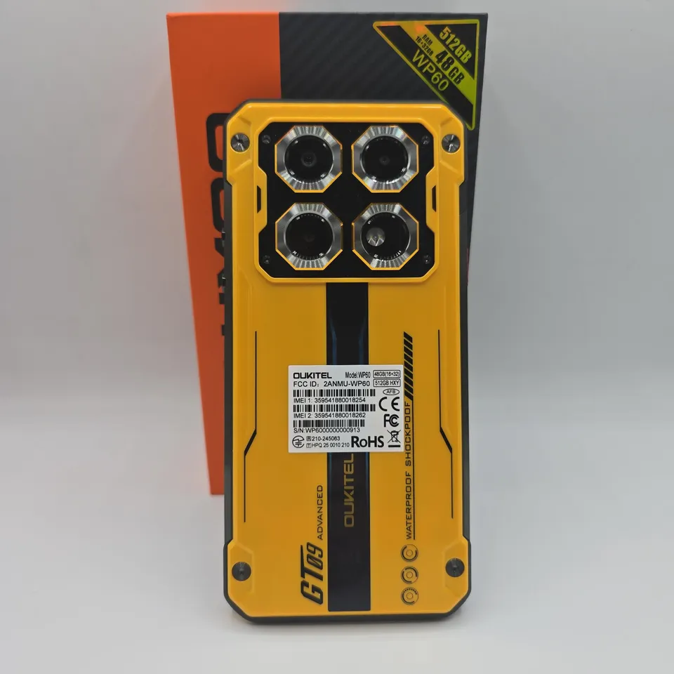 BOXED OUKITEL WP60 16+32GB 512GB DIGITAL MOBILE PHONE IN YELLOW 