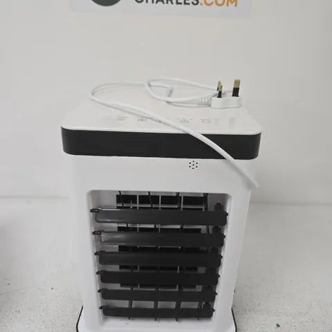 WHITE PORTABLE CLIMATE CONTROL UNIT – COMPACT AIR PURIFIER / DEHUMIDIFIER