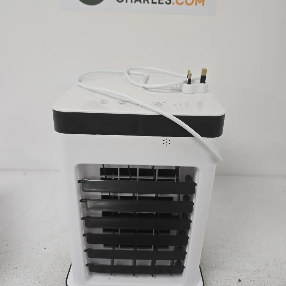 WHITE PORTABLE CLIMATE CONTROL UNIT – COMPACT AIR PURIFIER / DEHUMIDIFIER