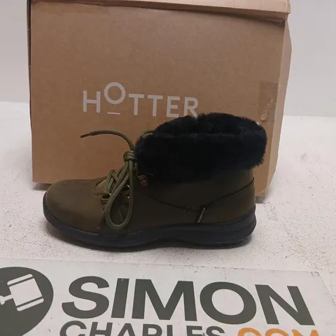 HOTTER WOMEN'S FUR-LINED ANKLE BOOTS – BROWN, UK4 (EU 37)