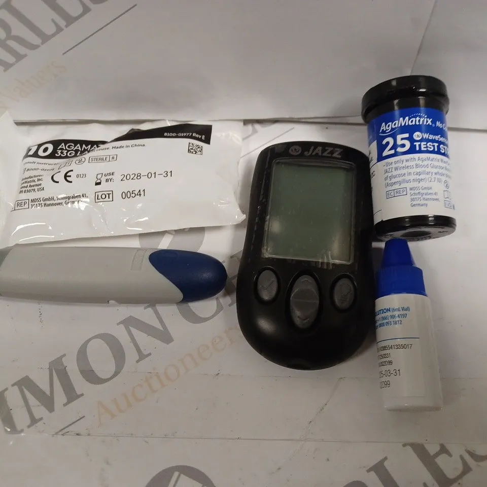 BOXED AGAMATRIX WAVESENSE JAZZ ADVANCED BLOOD GLUCOSE MONITORING SYSTEM 