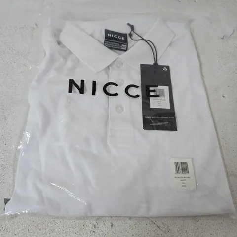 BAGGED NICCE JERLO POLO IN WHITE - XXL