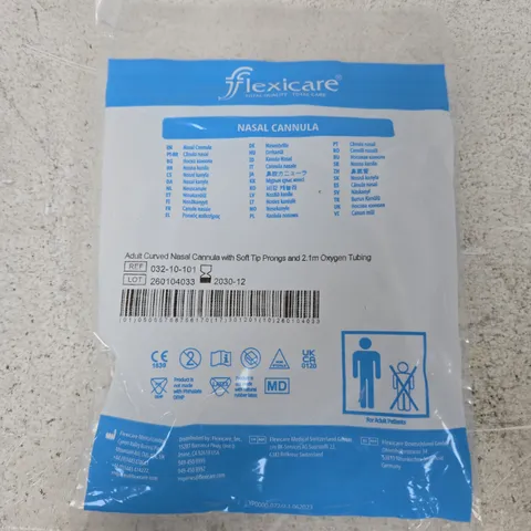 FLEXICARE ADULT CURVED NASAL CANNULA