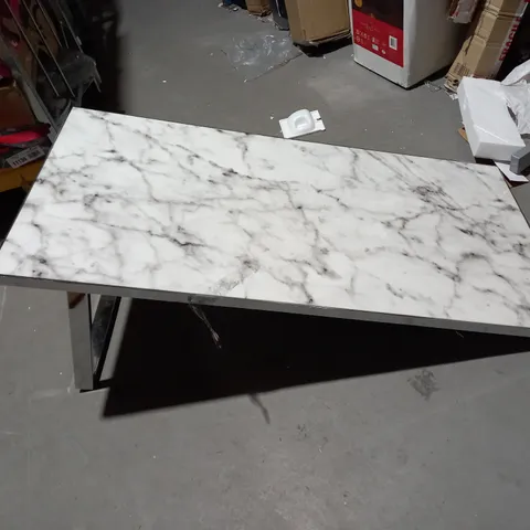 IVY MARBLE EFFECT RECTANGLE COFFEE TABLE (COLLECTION ONLY)