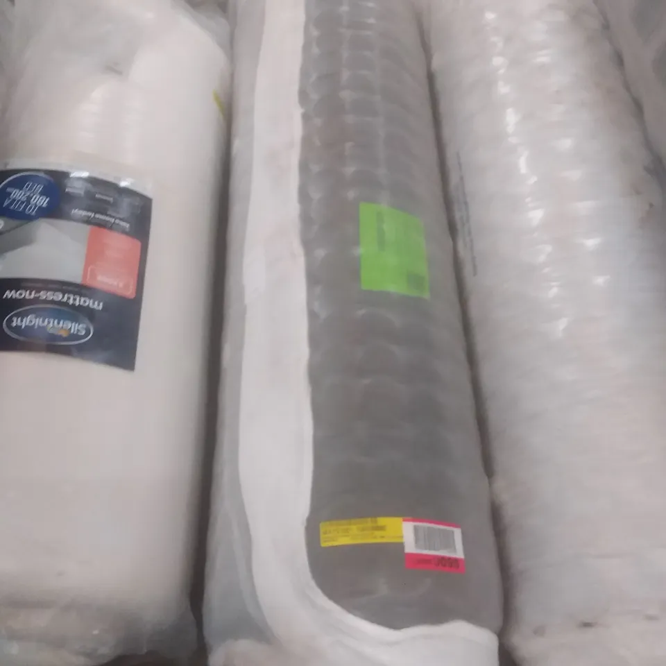 QUALITY BAGGED ROLLED 4' SMALL DOUBLE AIR CONDITIONED POCKET SPRUNG 1000 MATTRESS