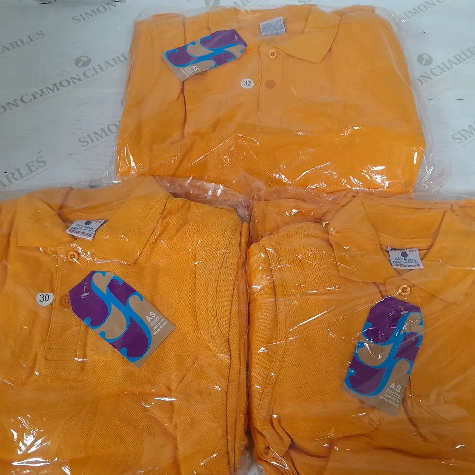 BOX OF APPROX. 80 AS SCHOOL WEAR BOYS POLO SHIRTS IN DIFFERENT SIZES TO INCLUDE - EU 30 - EU 28 - EU 32 ETC