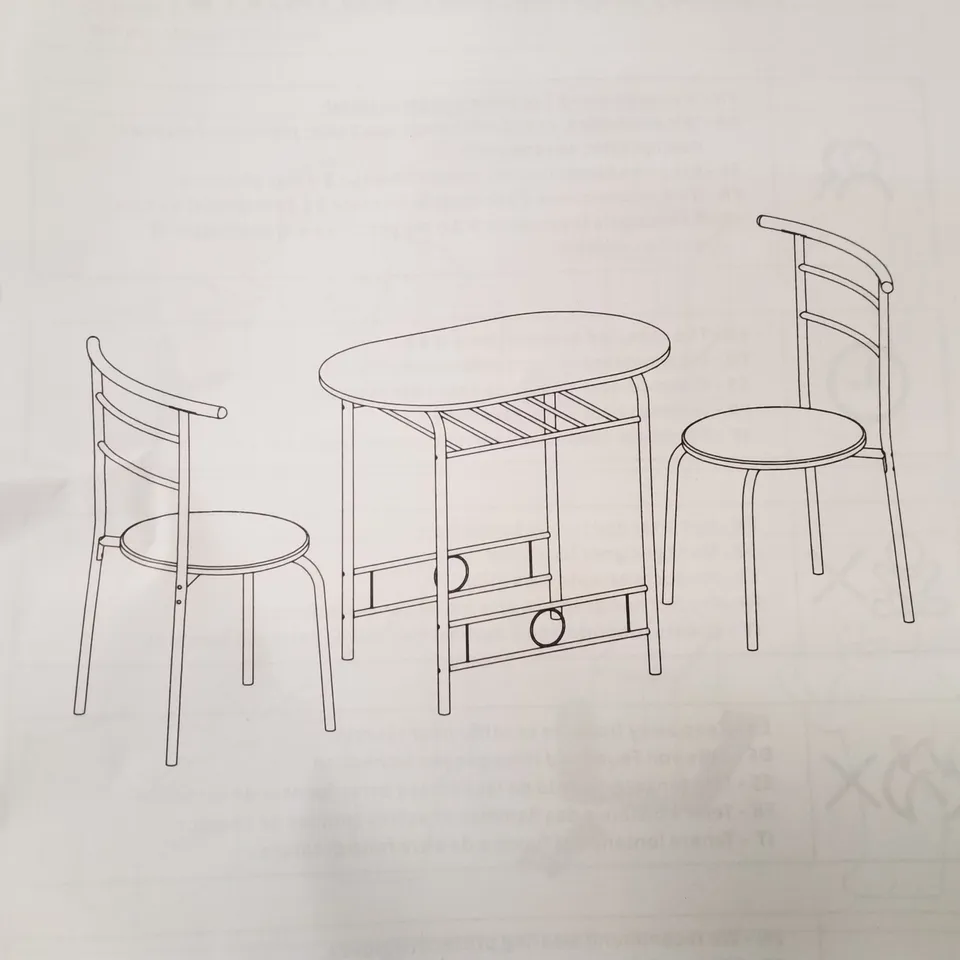 BOXED 2-PERSON DINING SET