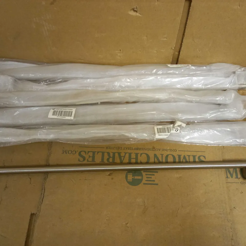 LOT OF APPROX 6 ARIES BAR HANDLE 458MM - BRUSHED STEEL EFFECT