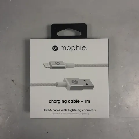 10 X BOXED MOPHIE USB LIGHTNING CABLES IN WHITE - 1M