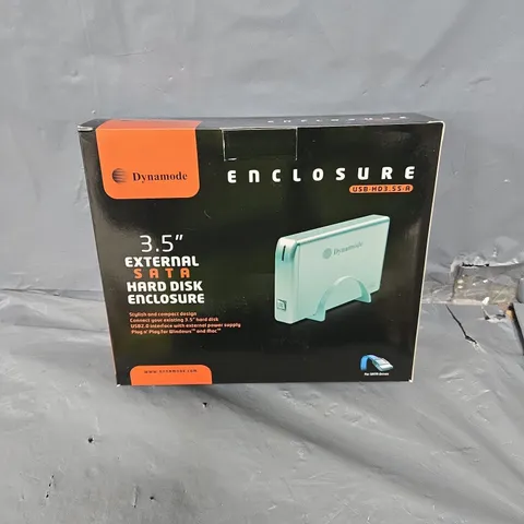 APPROXIMATELY 15 BOXED DYNAMODE 3.5" EXTERNAL SATA HARD DISK ENCLOSURES