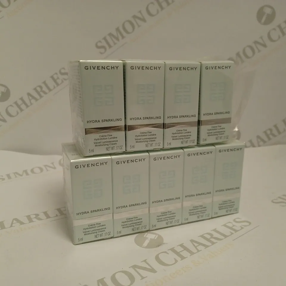 APPROXIMATELY 18 X 5ML GIVENCHY VELVET LUMINESCENCE MOISTURISING CREAM SAMPLES 