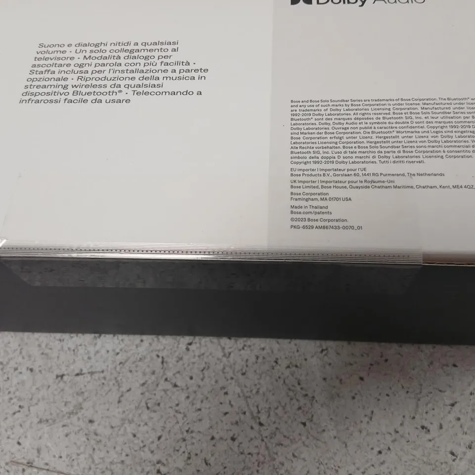 BOSE SOLO SOUNDBAR 2 – BOXED