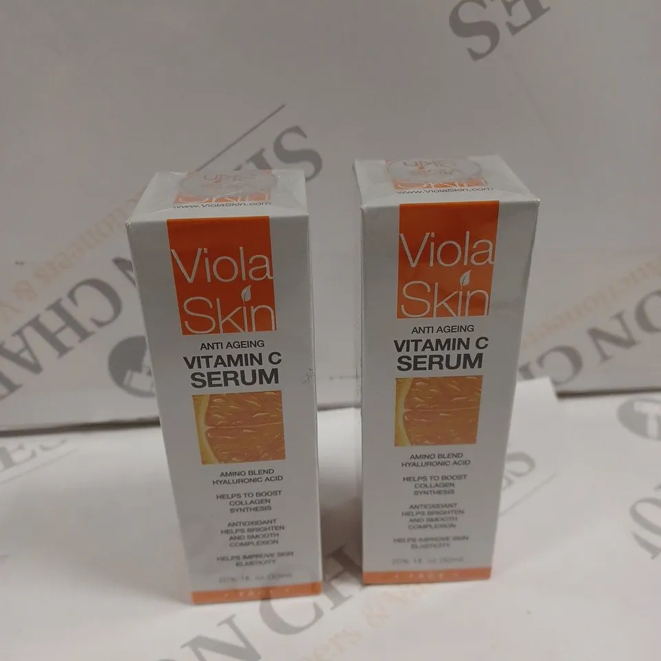 2 X VIOLA SKIN VITAMIN C SERUM FOR FACE