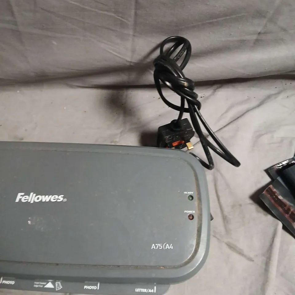 FELLOWES A75 (A4) LAMINATOR – GREY