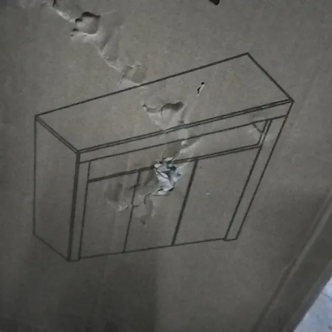 BOXED WHITE SIDEBOARD