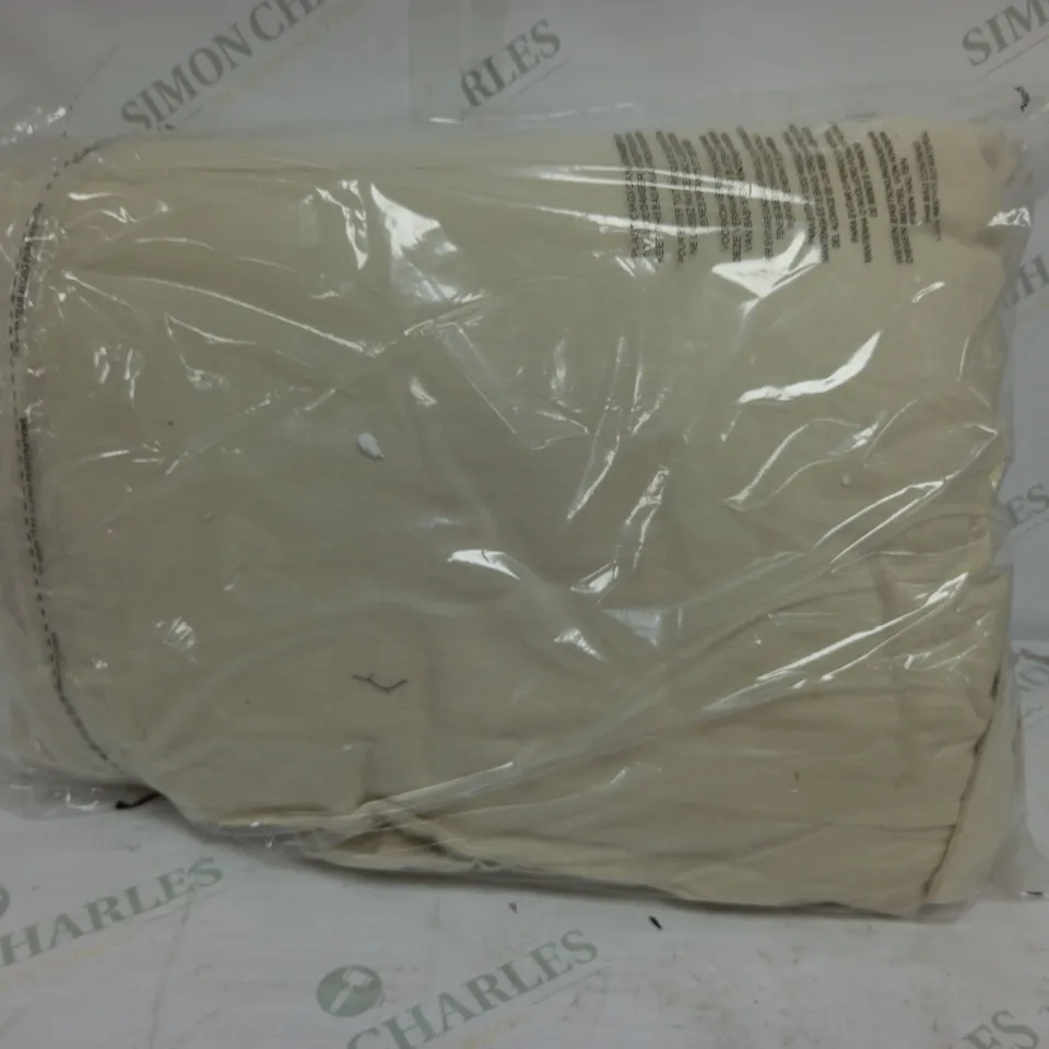 100% COTTON 4PC DUVET SET - CREAM DOUBLE