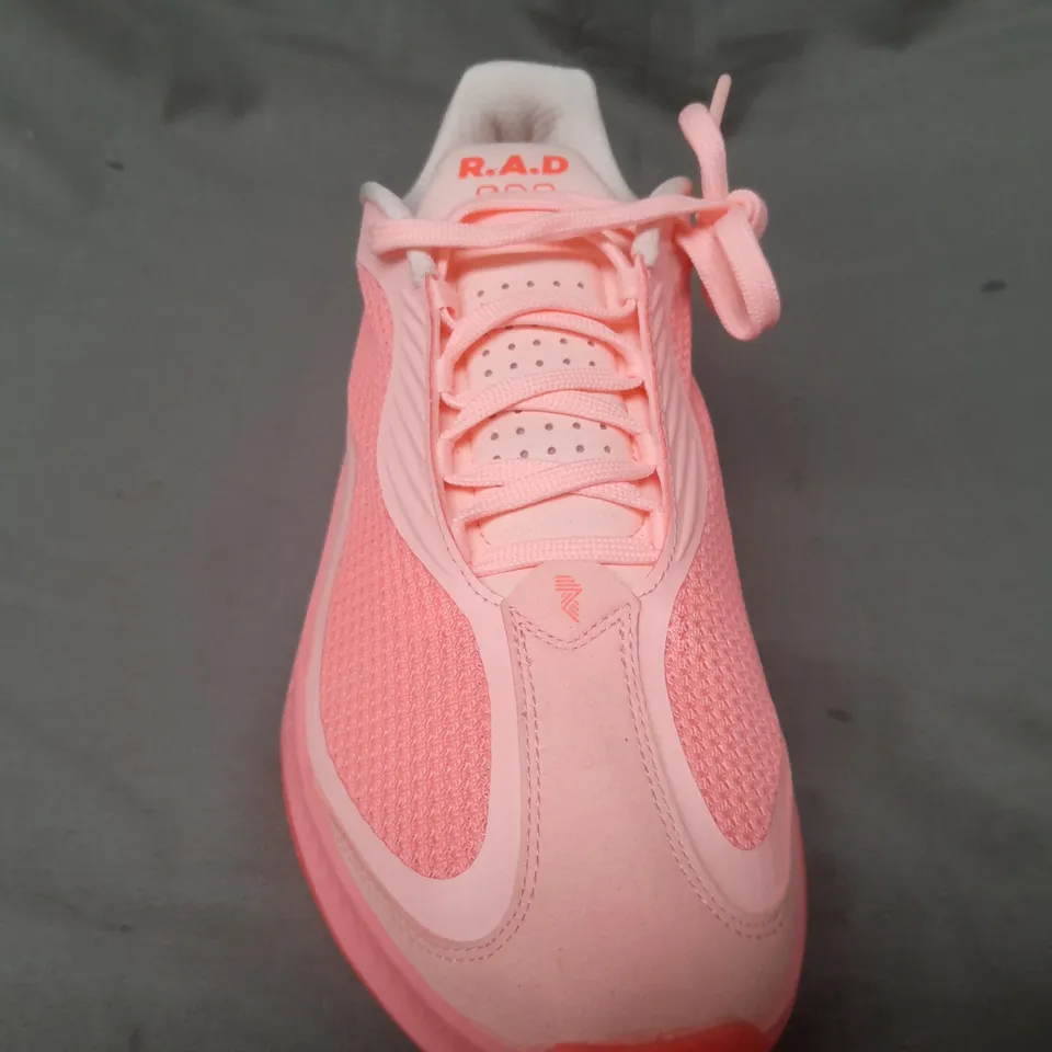 PAIR OF R.A.D ONE TRAINERS IN PINK UK SIZE 9