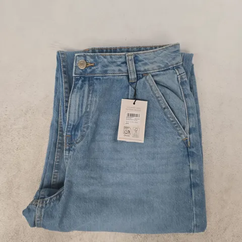 NOBODY'S CHILD PECKHAM BARREL LEG JEANS IN BLUE SIZE UK 12S