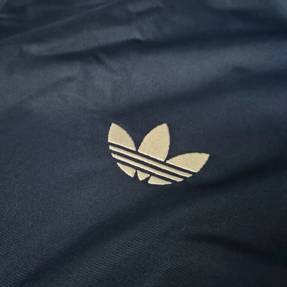 ADIDAS ORIGINALS FIREBIRD TT TRACK TOP – NAVY WITH OASIS PATCH, UK M