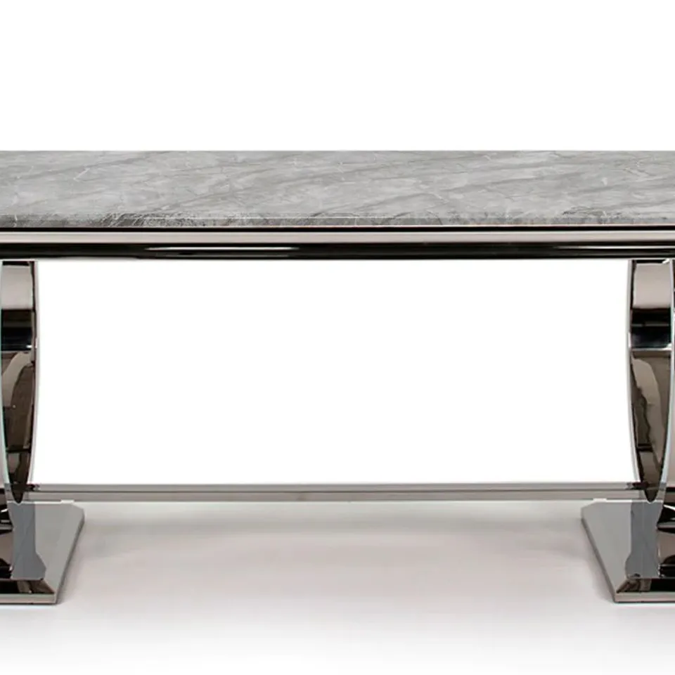 BOXED DESIGNER ROMANCE RECTANGULAR TABLE TOP 1.8M GREY
