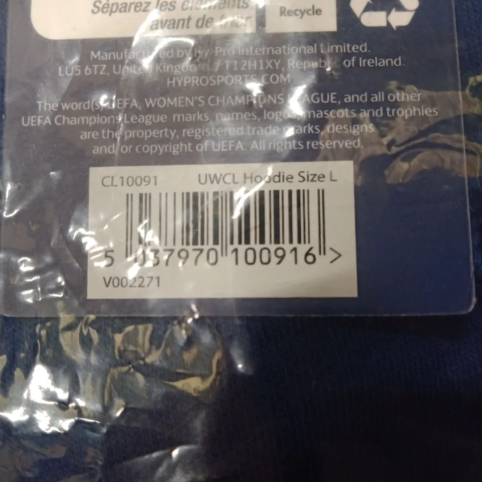 UEFA Women's Champions League Hoodie – Size L (Blue)