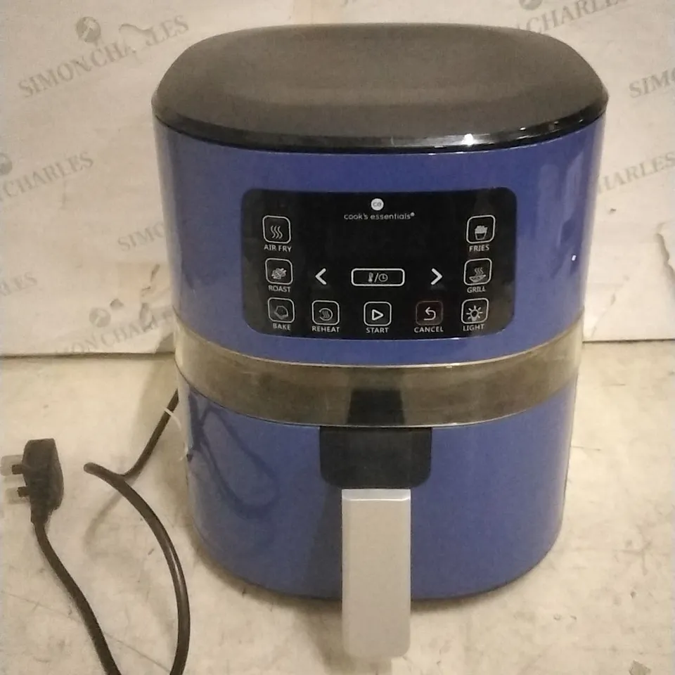 BOXED COOK'S ESSENTIALS 4.0L AIR FRYER - SAPPHIRE