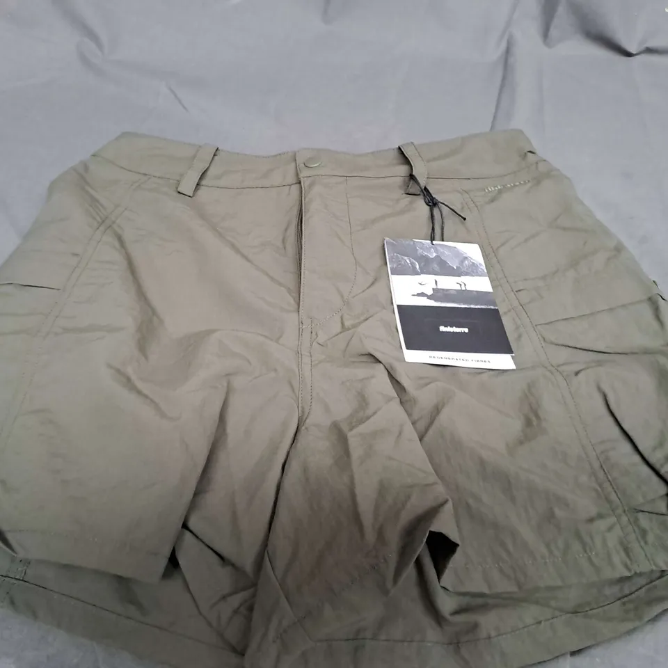 FINISTERRE WANDER SHORTS IN OLIVE - SIZE 12 