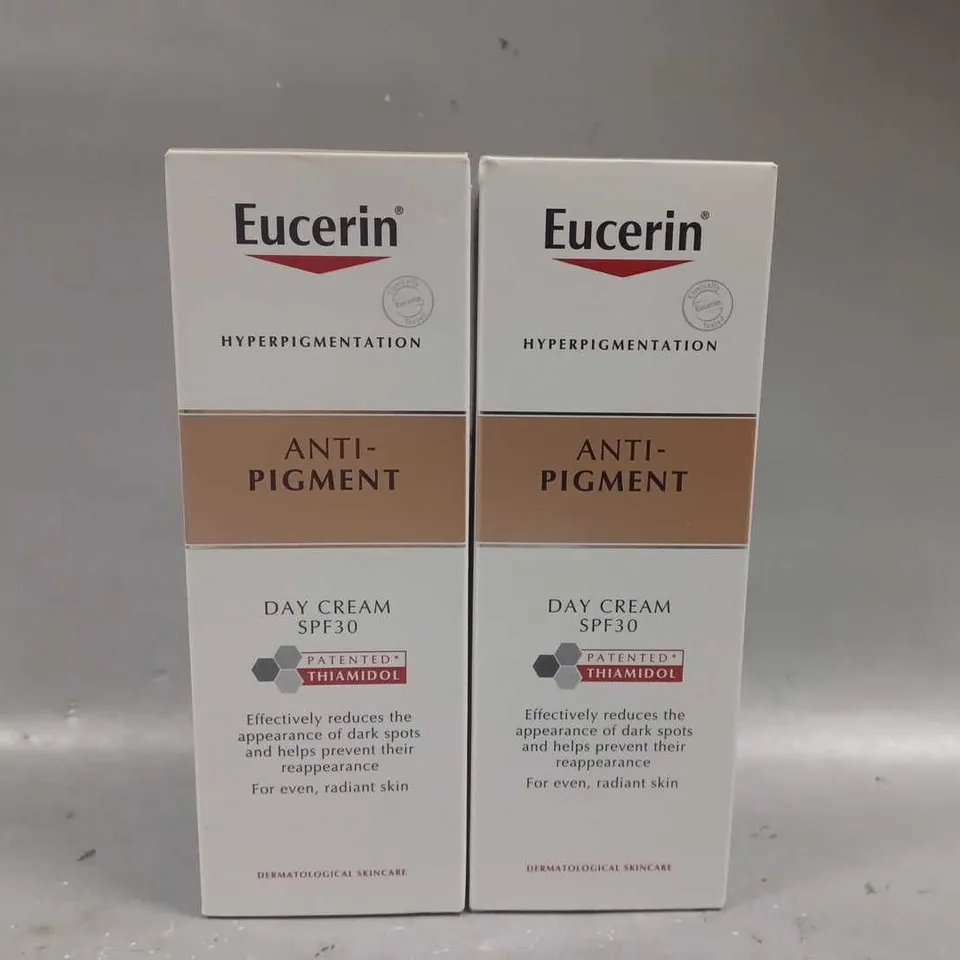 2 X 50ML EUCERIN SPF30 ANTI-PIGMENT DAY CREAM