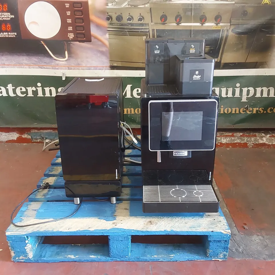 FRANKE A600 SWISS MADE COMMERCIAL COFFEE MACHINE WITH CLEANMASTER MILK CHILLER